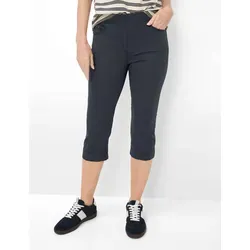 Raphaela by Brax Damen Caprihose Style PAMINA CAPRI NAVY, dunkelblau, Gr. 42 - Bequeme Caprihose im Baumwollmix für optimale Bewegungsfreiheit und stilvollen Komfort im Alltag.