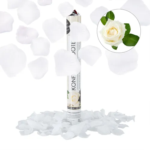 10x Konfetti-Kanonen Party-Popper Hochzeitskonfetti Rosenblätter Blaster