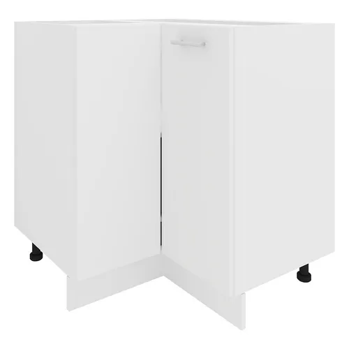 VCM Unterschrank Esilo (Eckschrank, Weiß, 1 Tür) - Modernes Küchenschrank-System mit pflegeleichter Oberfläche und verstellbaren Füßen für individuellen Stauraum. Ideal für die Gestaltung von Küchenzeilen oder Winkelküchen.