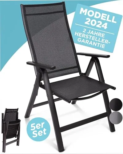 gardisun Hochlehner Gartenstuhl klappbar aus Aluminium von Gardisun