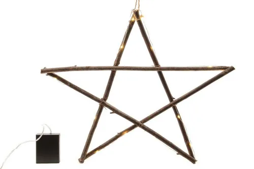 Kaemingk LED Stern LED Stern aus Zweigen Sternrahmen 40 cm