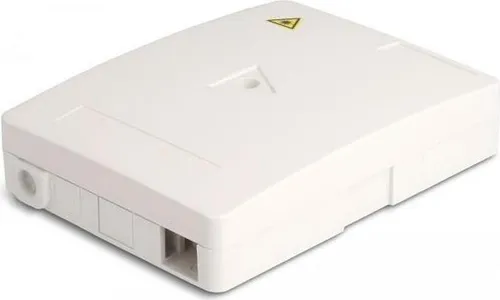 Delock LWL Anschlussdose zur Wandmontage für 2 x SC Simplex oder LC Duplex