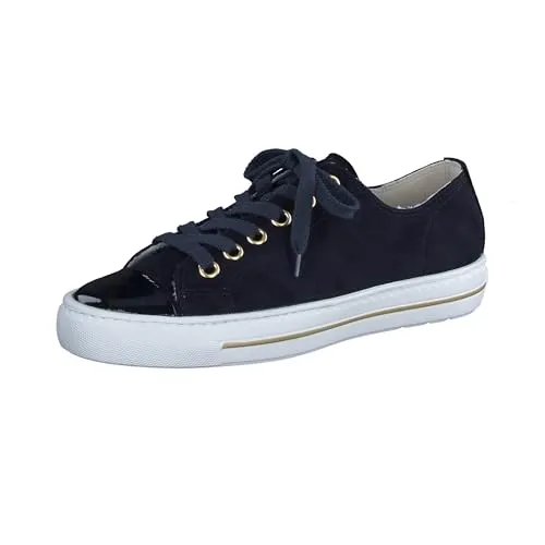 Paul Green Damen SUPER Soft Pauls, Frauen Low-Top Sneaker,schnürschuhe,schnürer,Plateausohle,Halbschuhe,straßenschuhe,Blau (Ocean/BLAU),42 EU / 8 UK