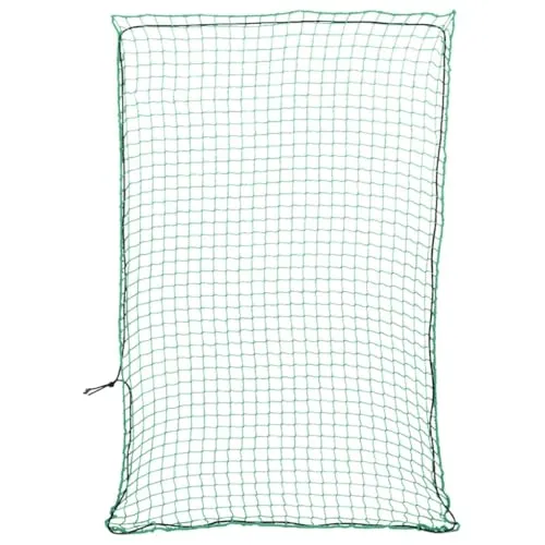 vidaXL Anhängernetz mit Gummiseil 5x3,5 m - Grün - Netze für Anhänger, reißfestes und wetterfestes Polypropylen sorgt für sichere Ladungssicherung und schützt sowohl deine Ladung als auch andere Fahrer.