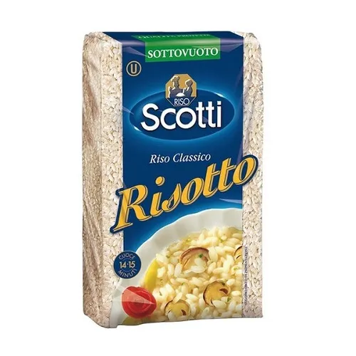 Reis für Risotto 1kg - Riso Scotti - Fertigreis für cremiges Risotto, ideal für italienische Küche und schnelle Zubereitung.