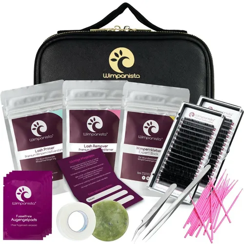 13-Teiliges Wimpernverlängerung Set für die 1:1 Technik - Vollständiges Set für perfekte Wimpernverlängerungen, inklusive praktischer Kosmetiktasche. Ideal für Profis und Einsteiger, um einen atemberaubenden Blick zu zaubern.