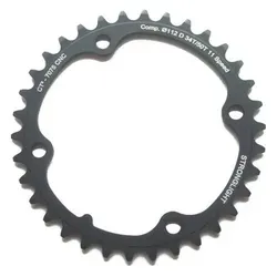 Stronglight Kettenblatt Type F 36/50 Zähne 11-fach schwarz - Kettenblatt für Fahrräder mit 36 und 50 Zähnen, ideal für präzise Schaltvorgänge und hohe Leistung. In edlem Schwarz für einen sportlichen Look.