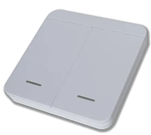 Funk-Innentaster Schartec für Garagentorantriebe Move 433 MHz - Taster Funk Drucktaster - Wandtaster (2-Kanal)