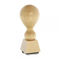 Holzstempel (20x20 mm - 4 Zeilen) Textstempel