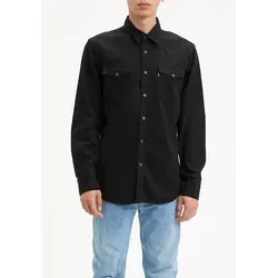 Levi's Herren Barstow Western Hemd - Marble Black Denim Rinse, XXL - Herrenhemden: Klassisches langärmeliges Western Shirt aus Denim mit Original-Western-Details und nachhaltig produzierter Baumwolle.