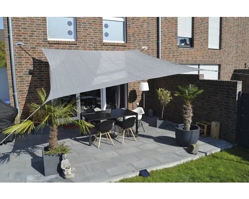 Sonnensegel Rechteck silbergrau 400x500 cm von Floracord