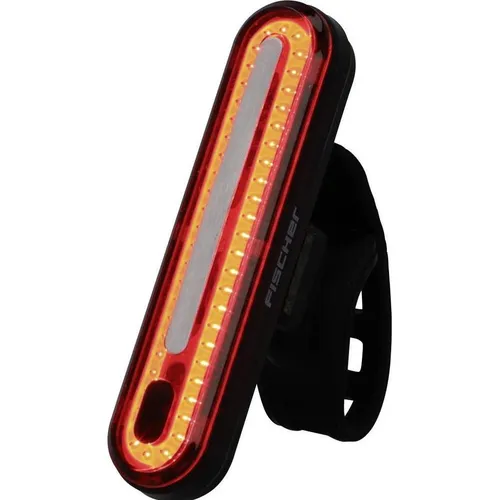 FISCHER LED Akku Stab-Rücklicht für Fahrräder - Fahrradbeleuchtung mit 50 hellen LED-Dioden für optimale Sichtbarkeit. Aufladbar, spritzwassergeschützt (IPX4) und einfach zu montieren – ideal für sicheres Fahren bei jedem Wetter.