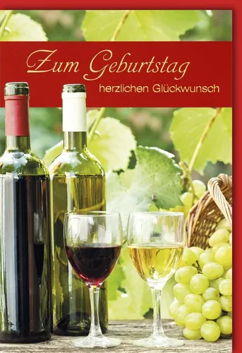 Verlag Dominique Grußkarten Geburtstag - Glückwunschkarte im Format 11,5 x 17 cm mit Umschlag - Sp