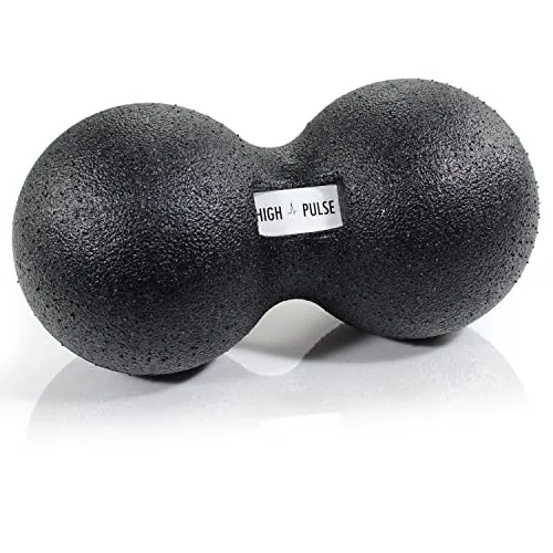 High Pulse Massageball mit Übungsposter - Effektive Selbstmassage - Sonstige Massagegeräte mit gezielter Muskelentspannung für Nacken und Rücken. Der Doppelball aus formstabilem EPP-Schaum bietet individuelle Größen für optimale Massageergebnisse.