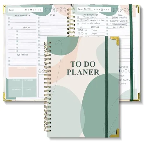 BIROYAL Tagesplaner undatiert A5 | 120-Tage To Do Planer von BIROYAL