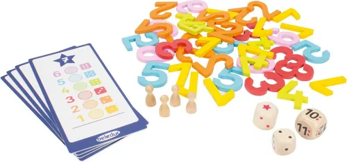Catch the Number - Das spannende Punktesammelspiel - Gesellschaftsspiel für 2-4 Spieler ab 5 Jahren, fördert Hand-Auge-Koordination und Konzentration. Mit 40 Holzzahlen und verschiedenen Würfeln für abwechslungsreichen Spielspaß!