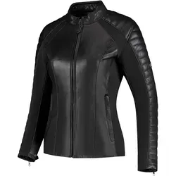 Rusty Stitches Damen Lederjacke 46 - Donna mit Protektoren - Motorradjacke in Größe 46, ausgestattet mit herausnehmbaren Protektoren für optimalen Schutz und Komfort beim Fahren.