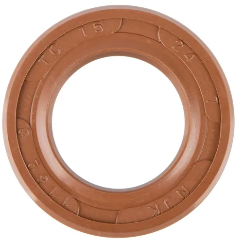 Wellendichtring NJK 15x24x07 - FPM - braun - mit Staublippe