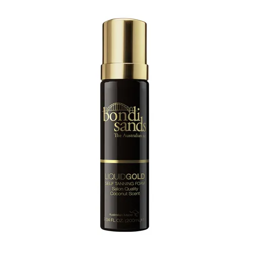 Bondi Sands Liquid Gold Selbstbräunungsmousse 200 ml - Erleben Sie eine strahlende Bräune mit dem Bondi Sands Selbstbräunungsmousse. Schnell trocknend und feuchtigkeitsspendend, für ein natürliches, sonnengeküsstes Hautbild ohne Sonne.