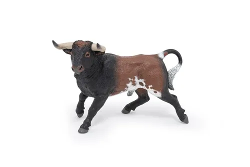 Papo Farm Life Spanischer Stier 51183 - Handbemalte Sammlerfigur, regt Kreativität und Fantasie von Kindern ab 3 Jahren an