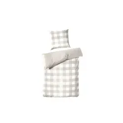 Perkal Bettwäsche-Set in Braun - 240 cm Breite - Bettwäsche ganzjährig, hochwertige Perkal-Qualität für angenehmen Schlafkomfort. Ideal für stilvolle Schlafzimmergestaltungen.