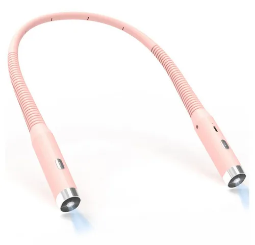 Sunicol LED Leselampe Hals Leselampe Buch, 3 Farben und 3 Helligkeitsstufen, Wiederaufladbar, Halslampe für Lesen Stricken Häkeln Nähen Campen Reparieren