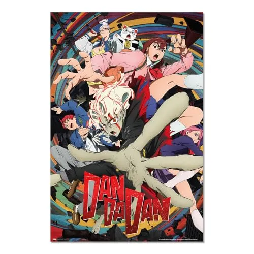 Grupo Erik Poster Kunstdruck Dan Da Dan Staffel 1 Poster Deko Wohnzimmer oder Deko Schlafzimmer - Deko Zimmer - Größe 61 x 91 - Offizieller Manga Anime Merch