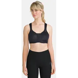 Odlo Damen Padded High Support Sport BH, Schwarz, 80E EU - Funktionsunterwäsche mit starkem Halt für intensive Aktivitäten. Gepolsterte Körbchen und atmungsaktive Materialien sorgen für Komfort und optimale Unterstützung beim Sport.