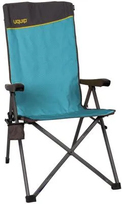 Uquip Justy XL Campingstuhl türkis - Faltbarer Campingstuhl in XL von Uquip, ideal für Reisen und Camping, aus robustem 100% Polyester für optimalen Komfort.