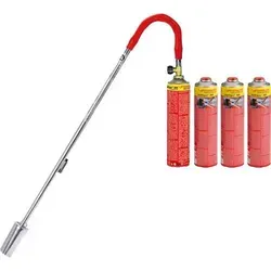 ROTHENBERGER Industrial Breitstrahlbrenner Turbo Plus inkl. 4x Multigas - Rasentrimmer mit breiter Flamme zur effektiven Unkrautvernichtung, 1000°C heiß und chemiefrei – ideal für Garten und Gehwege, inklusive 4 Multigas-Kartuschen.