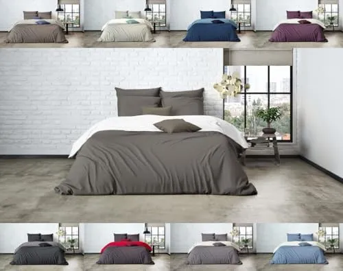 Wende Bettwäsche Set Mistral Home, 100% Ägyptische Baumwolle, 200x200cm - Bettwäsche-Sets aus 100% ägyptischer Baumwolle mit Wendemöglichkeit für ein elegantes Schlafzimmer. Hochwertiger Perkal-Stoff sorgt für Atmungsaktivität und Langlebigkeit.