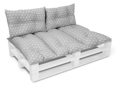 Amilian Stuhlkissen - Sitzkissen - Palettenkissen - 80x120cm + 2 x40x60cm, 3er Set - Gartenbankauflage - Pallettensitzkissen - Bankkissen