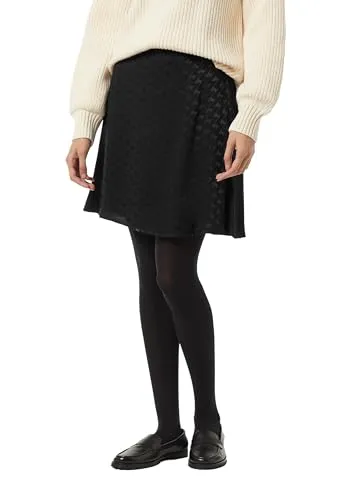 Comma A-Linien-Rock mit Hahnentrittmuster in schwarz von comma,