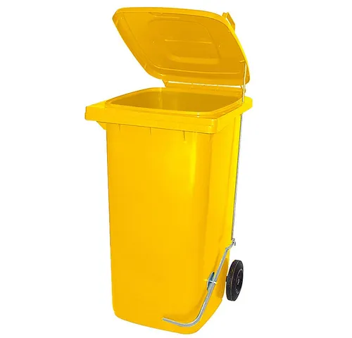 BRB-Lagertechnik Mülleimer 240 Liter in gelb von BRB Lagertechnik