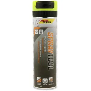 Dupli-Color Markierungsspray 119620, neongelb, fluoreszierend, bis 9 Monate, 500 ml