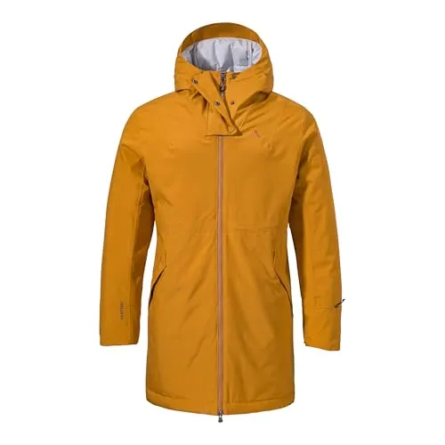 Schöffel Ins Parka Style Crivat Women chai (5735) 46 - Funktionsjacke für Damen mit wasserdichter VENTURI Technologie und 10.000 mm Wassersäule, ideal für Freizeit und Skitouren. Hält warm dank PrimaLoft Isolation und bietet hohen Tragekomfort.