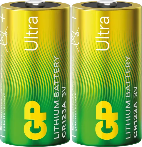 GP CR123A 2X - Lithium Batterie, CR123A, 2er-Pack