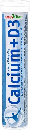 CALCIUM 600 mg+Vitamin D3 5 µg AmosVital Br.-Tabl. 20 St