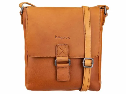 Produktbild Bagsac Umhängetasche Unisex Leder Umhängetasche B488004 (ein Stück, 1-tlg., ca. B/H/T 21/23/4 cm), geprägtes Logo