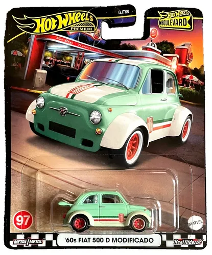 Hot Wheels 60s Fiat 500 D Modificado 97 Boulevard 2024 1:64 Modellauto Spielzeug