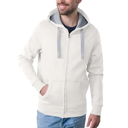 HRM Herren Jas M Kapuzenpullover, Offwhite, L