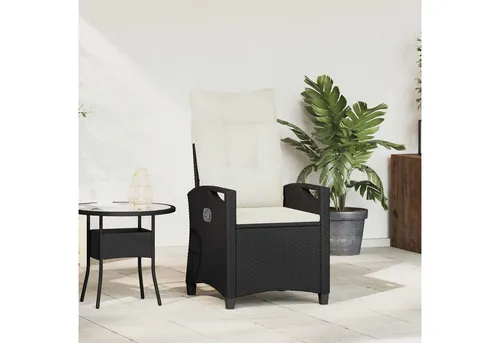 furnicato Verstellbarer mit Klapptisch 56x60x112 cm Schwarz und