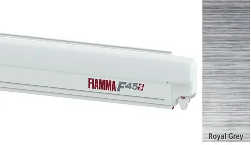 Fiamma F45S Markise weiß, 230cm, Royal Grey von Fiamma
