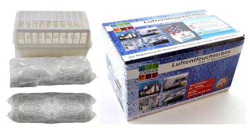 Luftentfeuchter Box Vliesbeutel Granulat XXL mit 2 x 1,2 Kg Raumentfeuchter (A)