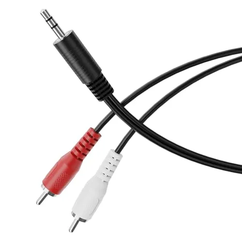 HDSupply Klinke auf Cinch Kabel Audiokabel 3,5 mm auf 2x RCA Stereo 2,5 m