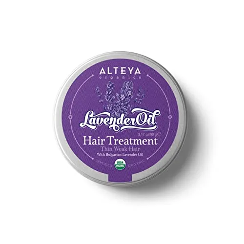 Alteya Bio Haarpflege Lavendel 90gr – USDA Organic-zertifiziert Rein Natürlich Stärkend Haarpflege und -spülung auf der Basis von ätherischem Lavendelöl (Echter Lavendel) in therapeutischer Qualität