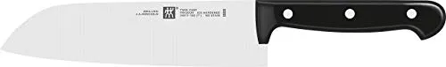 ZWILLING Twin Chef Santokumesser 18 cm - Schälmesser aus rostfreiem Spezialstahl mit ergonomischem Griff für präzises Schneiden von Gemüse, Fleisch und Fisch - ideal für die japanische Kochkunst.