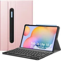 Fintie Tastatur Hülle für Samsung Galaxy Tab S6 Lite 10,4 Zoll - Magnetische abnehmbare Bluetooth-Tastatur - Zubehör für Tablet PCs, inklusive abnehmbarer Bluetooth-Tastatur für komfortables Tippen und optimaler Schutz durch strapazierfähige Kunstleder-Oberfläche.