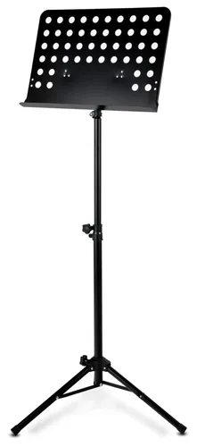 Classic Cantabile Orchesterpult Lochblech Heavy Schwarz in schwarz von Classic Cantabile