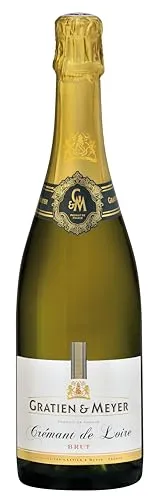 Gratien & Meyer Crémant de Loire Cuvée Diadem Brut (1 x 0,75 l) Edler Schaumwein aus Frankreich, Traditionelle Flaschengärung, Zart und leicht, auf Champagner-Niveau